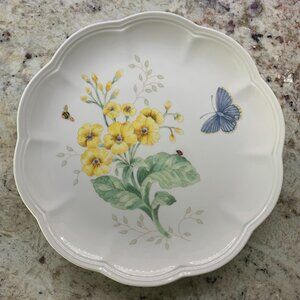 Lenox Butterfly Meadow Fritillary 9" Dessert Plate EUC